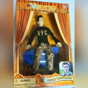 **NEW & RARE** JC Chasez *NSync Marionette With Box Print Error, Labeled As JT